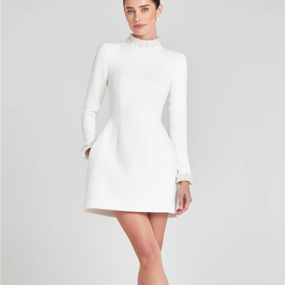 NADINE MERABI ATHENA WHITE DRESS